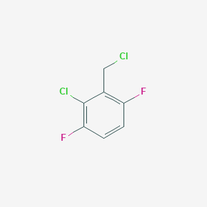 molecular formula C7H4Cl2F2 B13595333 2-Chloro-3,6-difluorobenzyl chloride 