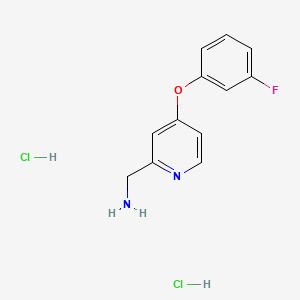 1-[4-(3-Fluorophenoxy)pyridin-2-yl]methanamine dihydrochloride