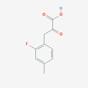 molecular formula C10H9FO3 B13595354 3-(2-Fluoro-4-methylphenyl)-2-oxopropanoic acid 