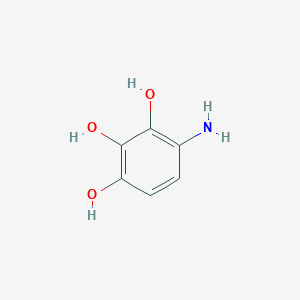 molecular formula C6H7NO3 B13595375 4-Aminobenzene-1,2,3-triol 