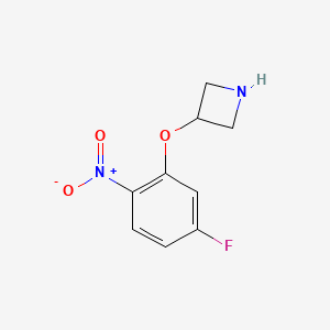 molecular formula C9H9FN2O3 B13595393 3-(5-Fluoro-2-nitrophenoxy)azetidine 