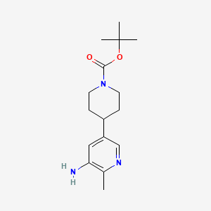 Tert-butyl 4-(5-amino-6-methylpyridin-3-yl)piperidine-1-carboxylate