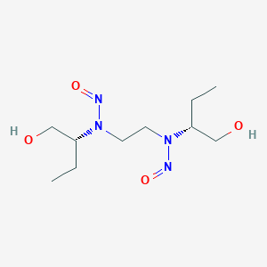 molecular formula C10H22N4O4 B13595442 Dinitrosoethambutol, (R,R)- CAS No. 52322-22-2