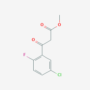 molecular formula C10H8ClFO3 B13595466 Methyl 3-(5-chloro-2-fluorophenyl)-3-oxopropanoate CAS No. 1509477-61-5