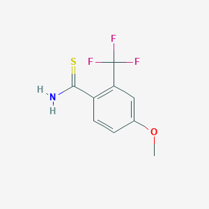 4-Methoxy-2-(trifluoromethyl)benzene-1-carbothioamide