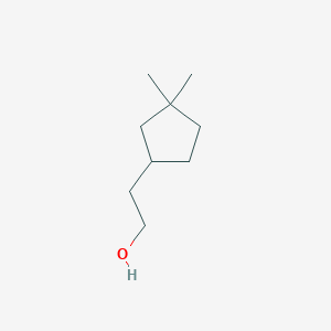 molecular formula C9H18O B13595537 2-(3,3-Dimethylcyclopentyl)ethan-1-ol 