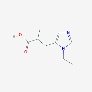 3-(1-Ethyl-1h-imidazol-5-yl)-2-methylpropanoic acid