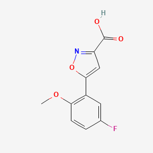 5-(5-Fluoro-2-methoxyphenyl)isoxazole-3-carboxylic Acid