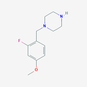 3-Fluoro-4-(piperazin-1-ylmethyl)phenol