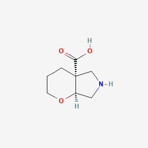 molecular formula C8H13NO3 B13595633 (4AR,7aS)-hexahydropyrano[2,3-c]pyrrole-4a(2H)-carboxylic acid 