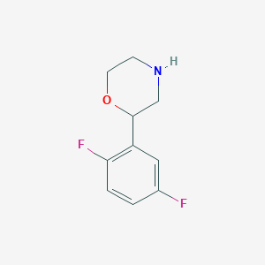 molecular formula C10H11F2NO B13595642 2-(2,5-Difluorophenyl)morpholine 