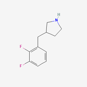 molecular formula C11H13F2N B13595689 3-(2,3-Difluorobenzyl)pyrrolidine 