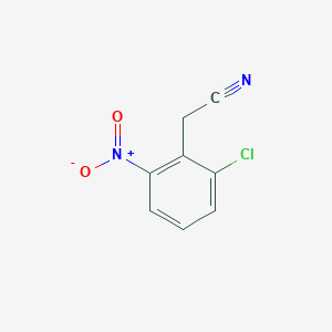 molecular formula C8H5ClN2O2 B13595690 2-(2-Chloro-6-nitrophenyl)acetonitrile 