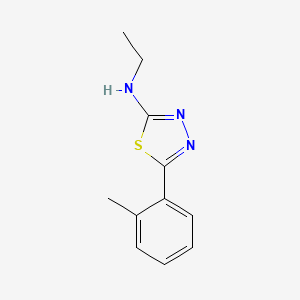 N-ethyl-5-(2-methylphenyl)-1,3,4-thiadiazol-2-amine