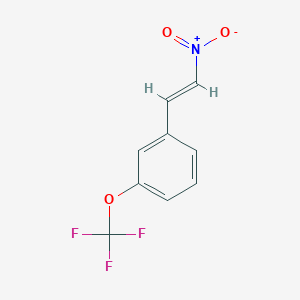 molecular formula C9H6F3NO3 B13595710 1-(2-Nitroethenyl)-3-(trifluoromethoxy)benzene CAS No. 1445781-46-3