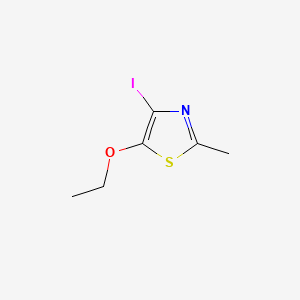 molecular formula C6H8INOS B13595720 5-Ethoxy-4-iodo-2-methyl-1,3-thiazole 