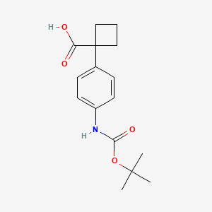 1-(4-{[(Tert-butoxy)carbonyl]amino}phenyl)cyclobutane-1-carboxylicacid