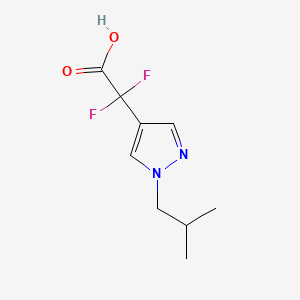 2,2-Difluoro-2-(1-isobutyl-1H-pyrazol-4-yl)acetic acid