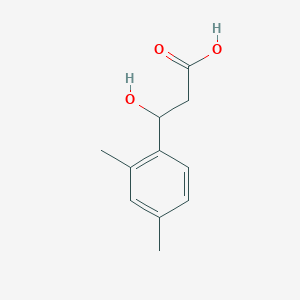 molecular formula C11H14O3 B13595752 3-(2,4-Dimethylphenyl)-3-hydroxypropanoic acid 