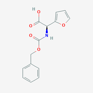 B135958 (R)-Benzyloxycarbonylamino-furan-2-YL-acetic acid CAS No. 127420-04-6