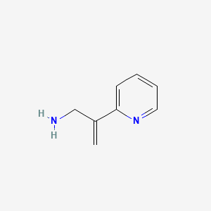 molecular formula C8H10N2 B13595802 2-(Pyridin-2-YL)prop-2-EN-1-amine 