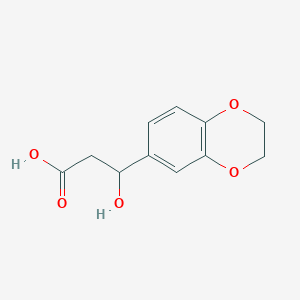 3-(2,3-Dihydrobenzo[b][1,4]dioxin-6-yl)-3-hydroxypropanoic acid