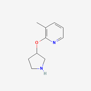 3-Methyl-2-(pyrrolidin-3-yloxy)pyridine