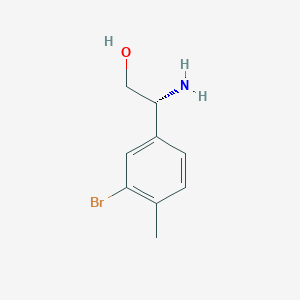 (2R)-2-Amino-2-(3-bromo-4-methylphenyl)ethan-1-OL