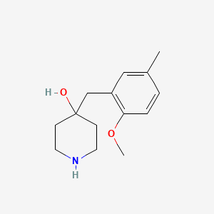 4-(2-Methoxy-5-methylbenzyl)piperidin-4-ol