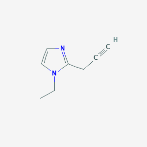 molecular formula C8H10N2 B13595868 1-ethyl-2-(prop-2-yn-1-yl)-1H-imidazole 