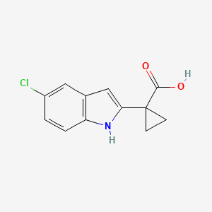 1-(5-chloro-1H-indol-2-yl)cyclopropane-1-carboxylic acid