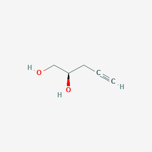 molecular formula C5H8O2 B13595912 (2R)-pent-4-yne-1,2-diol 