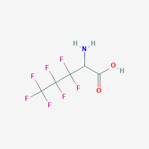 molecular formula C5H4F7NO2 B13595927 2-(Perfluoropropyl)glycine CAS No. 26208-02-6