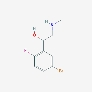 1-(5-Bromo-2-fluorophenyl)-2-(methylamino)ethan-1-ol