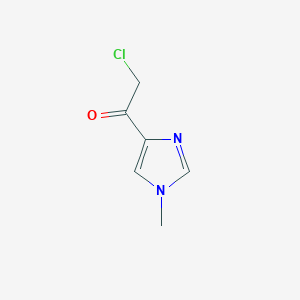 molecular formula C6H7ClN2O B13596019 2-Chloro-1-(1-methyl-1H-imidazol-4-yl)ethanone 