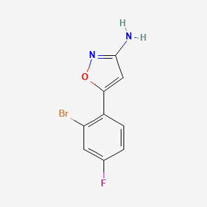 5-(2-Bromo-4-fluorophenyl)isoxazol-3-amine