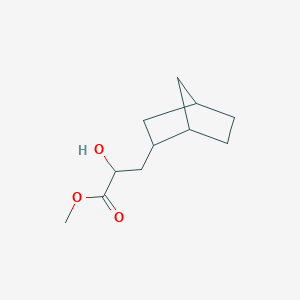 molecular formula C11H18O3 B13596079 Methyl 3-(bicyclo[2.2.1]heptan-2-yl)-2-hydroxypropanoate 