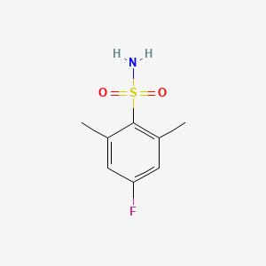 molecular formula C8H10FNO2S B13596087 2,6-Dimethyl-4-fluorobenzenesulfonamide 