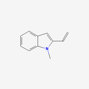 molecular formula C11H11N B13596094 2-Ethenyl-1-methyl-1H-indole CAS No. 29124-06-9