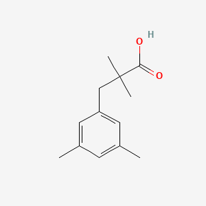 molecular formula C13H18O2 B13596134 3-(3,5-Dimethylphenyl)-2,2-dimethylpropanoic acid 