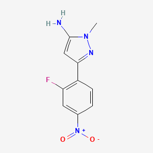 3-(2-Fluoro-4-nitrophenyl)-1-methyl-1h-pyrazol-5-amine