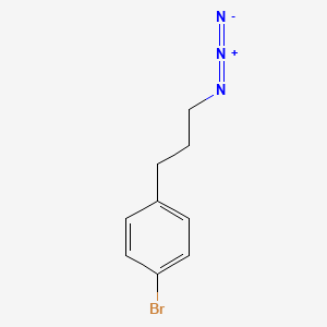 molecular formula C9H10BrN3 B13596195 1-(3-Azidopropyl)-4-bromobenzene 