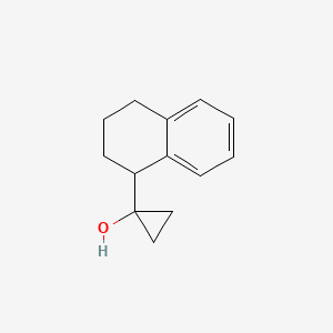 molecular formula C13H16O B13596199 1-(1,2,3,4-Tetrahydronaphthalen-1-yl)cyclopropan-1-ol 