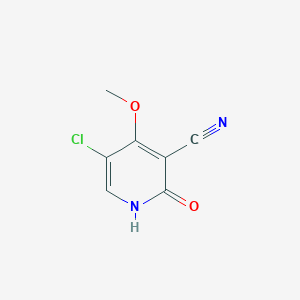 molecular formula C7H5ClN2O2 B135962 5-Chloro-4-méthoxy-2-oxo-1,2-dihydropyridine-3-carbonitrile CAS No. 147619-40-7