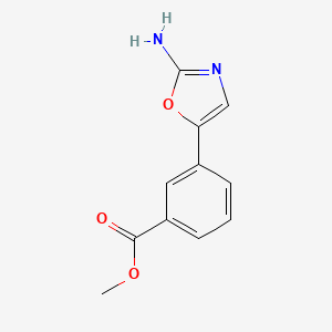 molecular formula C11H10N2O3 B13596205 Methyl 3-(2-aminooxazol-5-yl)benzoate 