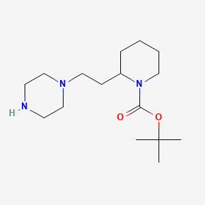 Tert-butyl 2-(2-(piperazin-1-yl)ethyl)piperidine-1-carboxylate