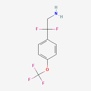 2,2-Difluoro-2-[4-(trifluoromethoxy)phenyl]ethanamine