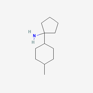 molecular formula C12H23N B13596277 1-(4-Methylcyclohexyl)cyclopentan-1-amine 