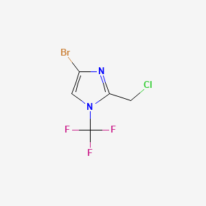 4-bromo-2-(chloromethyl)-1-(trifluoromethyl)-1H-imidazole