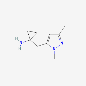 1-[(1,3-dimethyl-1H-pyrazol-5-yl)methyl]cyclopropan-1-amine